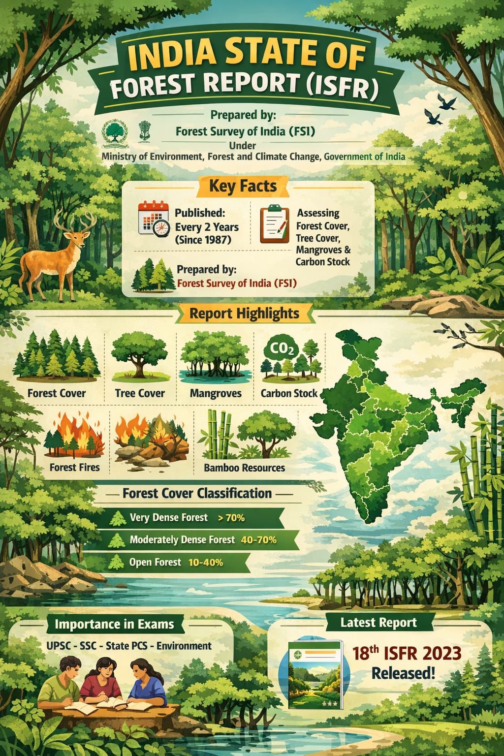 India State of Forest Report (ISFR) 2023 – blog post featured image