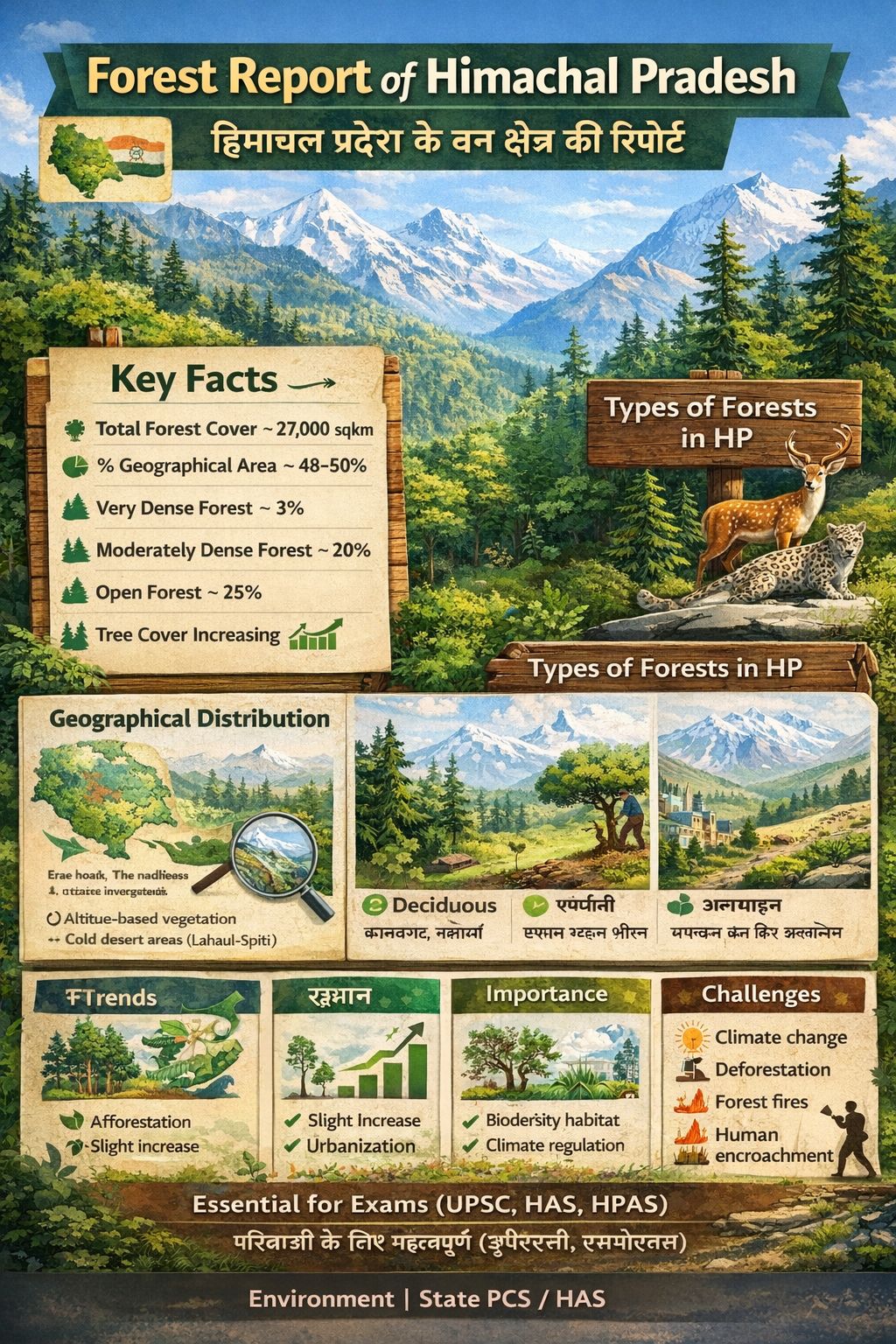 Forest Cover of Himachal Pradesh: Report, Data, Trends & Analysis (2026) – blog post featured image