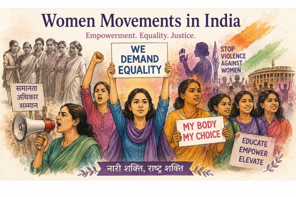 Women Movements in India : Complete Bilingual Notes for UPSC, UGC NET, HAS & Competitive Exams – blog post featured image