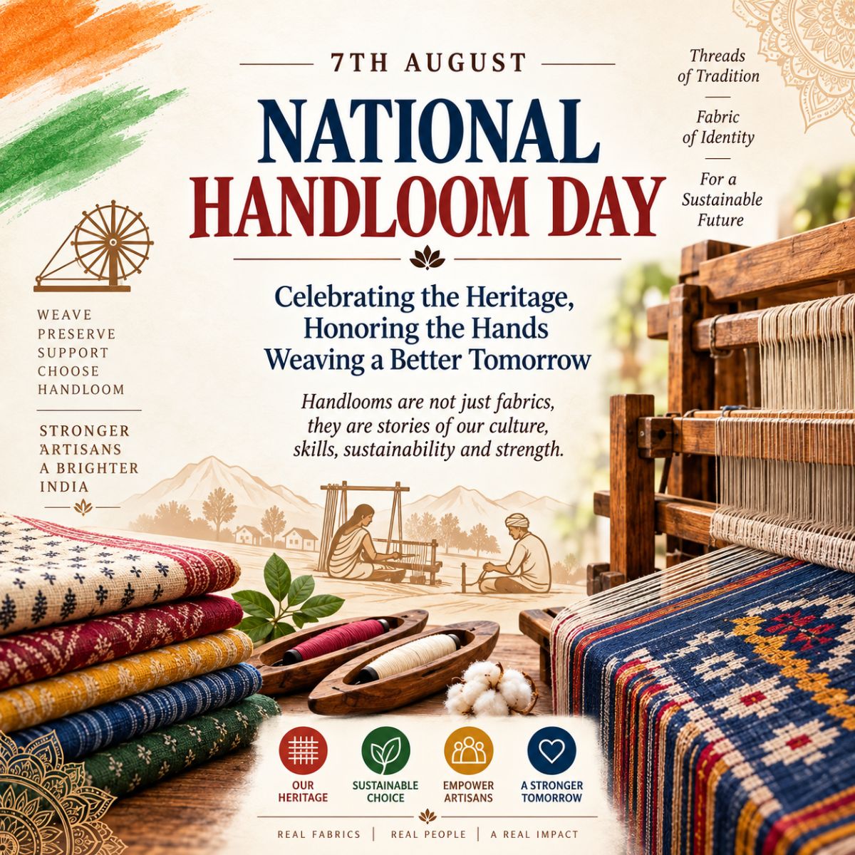 National Handloom Day 2026: History, Significance, Swadeshi Movement, Government Schemes & Important Facts – blog post featured image