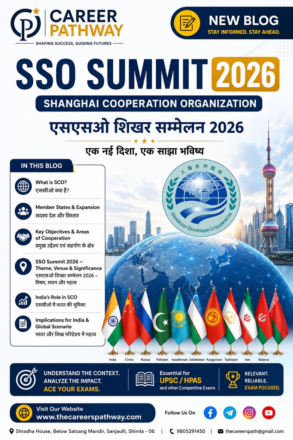 26th SCO Summit 2026: Shanghai Cooperation Organisation (SCO) – blog post featured image